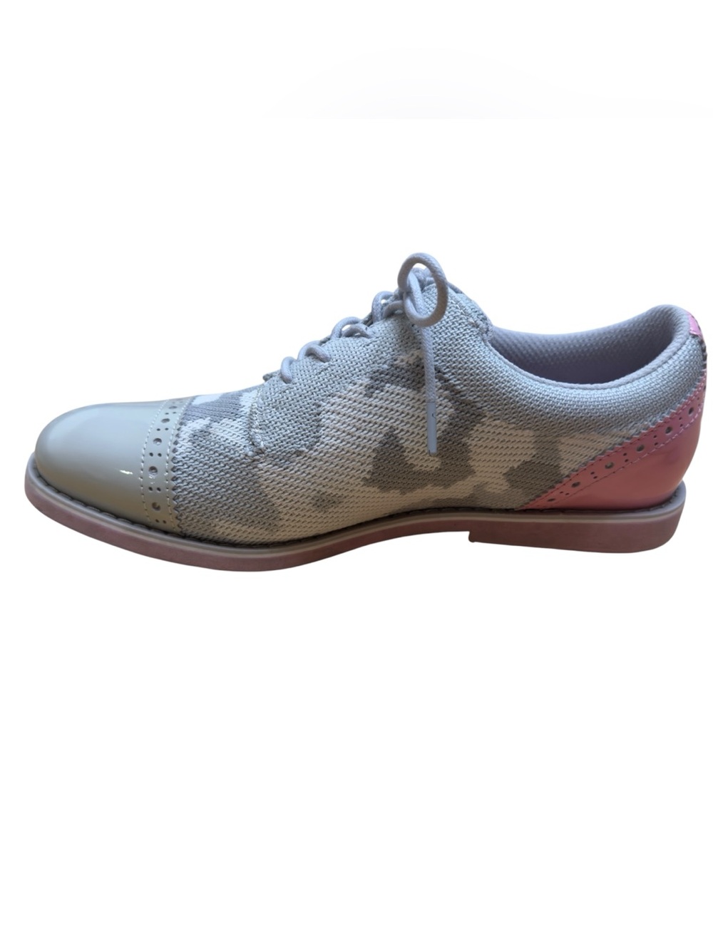 G/FORE Gallivanter Camo Knit Spikeless Golf Shoes Gray Pink Women’s US 8 EU39